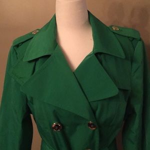 Calvin Klein Green Jacket EUC